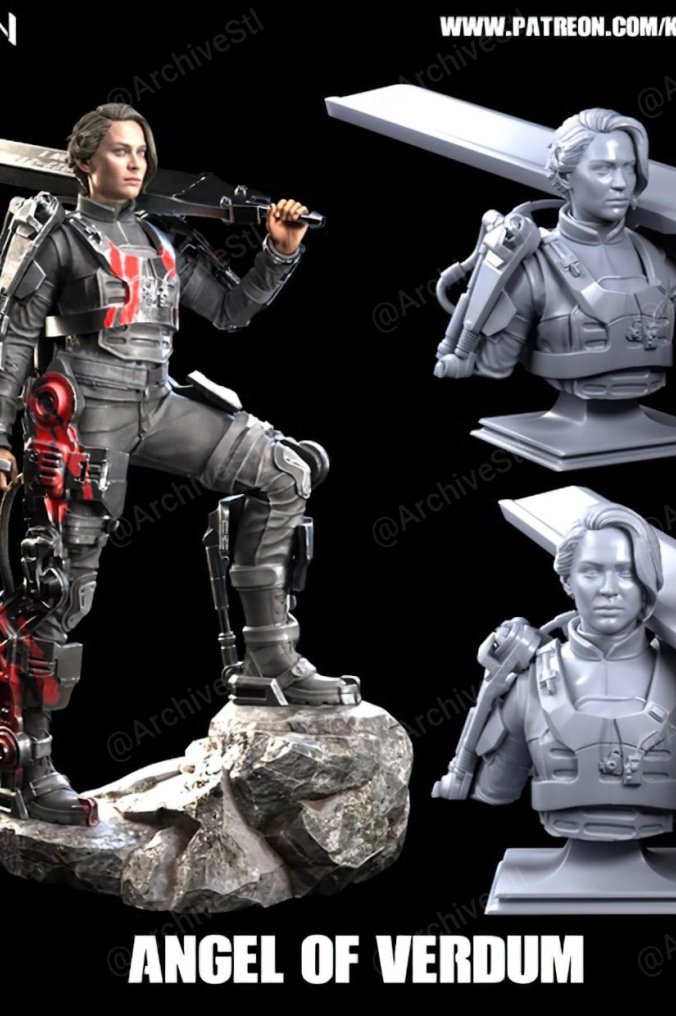 勃艮第的天使（Angel of Verdun）3D打印图纸